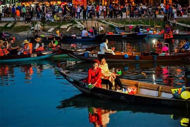 Da Nang : Basket Boat Ride - Hoi An City - Release Lantern