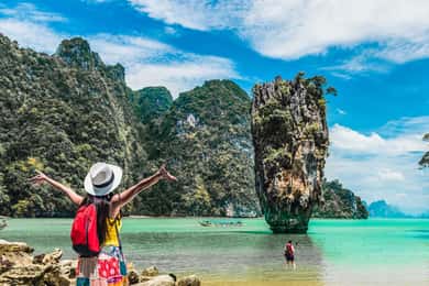 From Phuket: Phang Nga Bay and Canoeing Tour by Big Boat