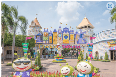 Bangkok: Dream World Unlimited Ride billet med frokost
