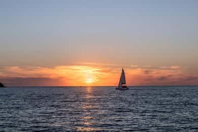 Santorini Catamaran Sunset Skyline Cruise