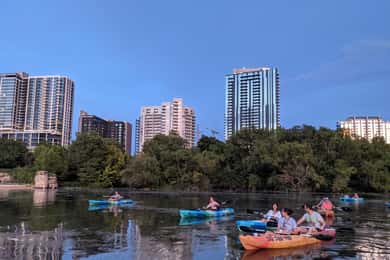 Houston: Excursión en kayak por el horizonte al atardecer