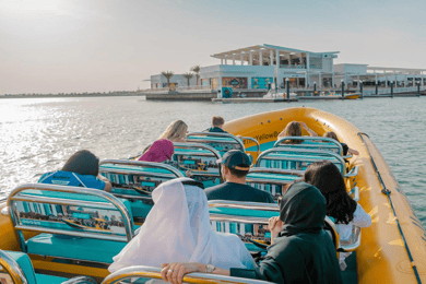 Abu Dhabi: Passeio turístico de 75 minutos pela Ilha Yas em lancha rápida