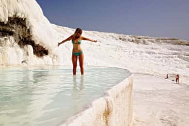 Excursión Aeropuerto de Denizli-Pamukkale-Traslado a Antalya o Kas