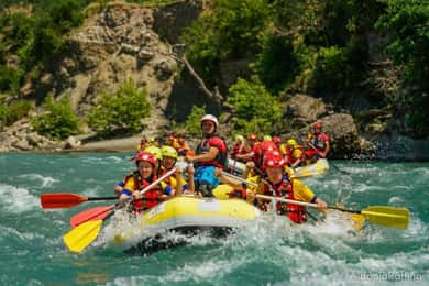 From Permet: Vjosa River Rafting and Benja Thermal Baths