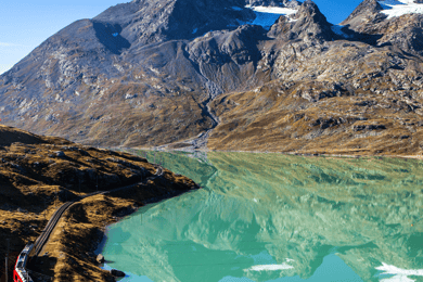 Från Saint Moritz: Bernina Red Train till Tirano