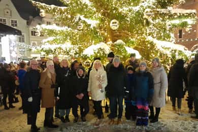 Weihnachtliche Rundgang Tour Tallinn Weihnachtsmarkt