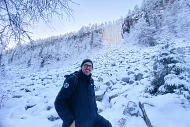 Rovaniemi: Korouoma Canyon & frusna vattenfall, vandring och grillfest
