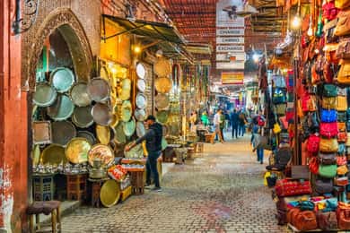 Tour dello shopping a Marrakech e nei souk.