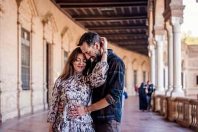 Sevilla: Professionelles Fotoshooting auf der Plaza de España