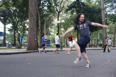 Private Saigon Morning Exercise-Drink Bird Coffee-City Tour