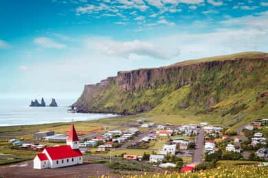 Från Reykjavík: Sydkustens vattenfall, svart sand och is-tur