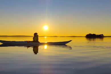 Kesäilta merikajakilla, Turun saaristo