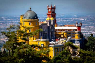 Privat tur: Sintra, Pena-paladset, Regaleira, Cabo og maurernes