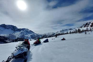 Laggio di Cadore: Snescootertur i Dolomitterne