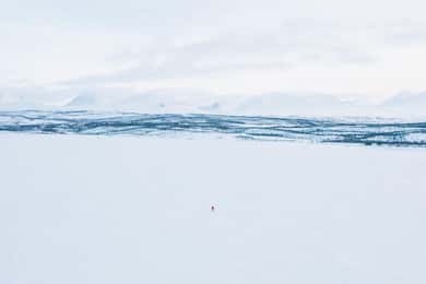 Abisko: Isfisketur på sjön Torneträsk