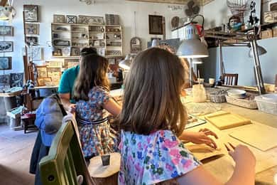 Atelier de creație de mozaicuri în Trastevere din Roma