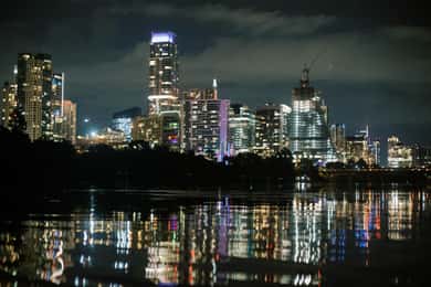 Austin: Lady Bird Lake Nacht-Paddleboard-Tour
