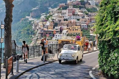 Positano: privat tur i vintage Fiat 500 fra hotellet ditt
