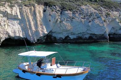 Cagliari boat tour, diving snorkeling prosecco