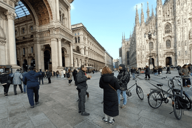 Milan: ELECTRIC-Bicycle Tour Live Tour Guide 3 hours & half