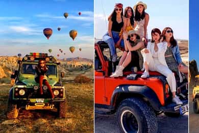 Kapadokya: Gün Doğumu veya Gün Batımı Seçeneği ile Jeep Safari Turu