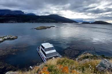 Navegação pelo Parque Nacional Ushuaia e visita à Isla Redonda