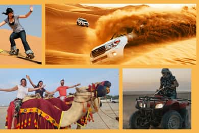 Desert Safari, QuadBike,Dune buggy, Sandboarding & CamelRide