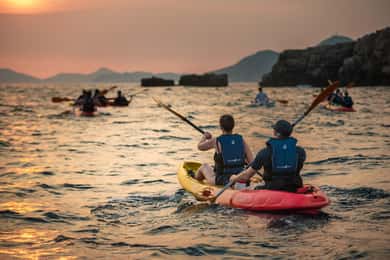 Dubrovnik: Kajakpaddling och snorkling i solnedgången