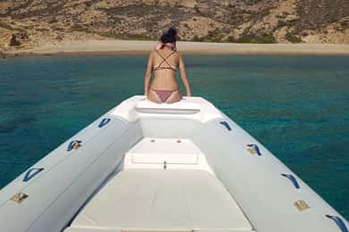 Private, fully customizable cruise in Santorini's caldera