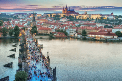Excursão a pé de inverno de 3 horas em Praga e Mercado de Natal