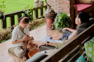 Ubud: 2-godzinne spa z kąpielą kwiatową i widokiem na pola ryżowe