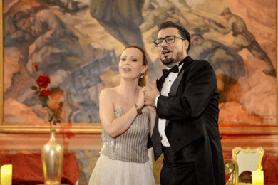 Concerto d'opera nel Palazzo di Verona con Prosecco