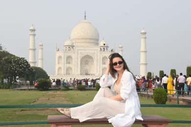 Desde Delhi: Excursión privada de un día al Taj Mahal al amanecer y al Fuerte de Agra
