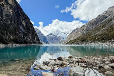 Huaraz: Hele dag Laguna Parón + Artesonraju Sneeuw Zicht