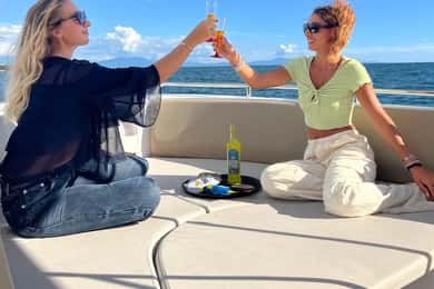 Amalfikysten: Bådtur i solnedgang med aperitif og prosecco