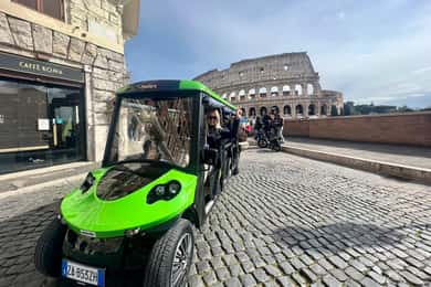 Rome: Golf Cart Tour with Artisanal Gelato Tasting