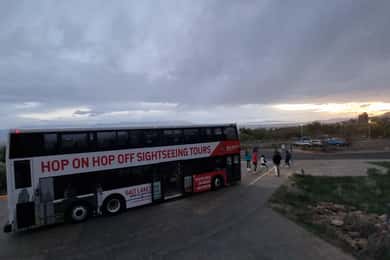 SLC Bus Tours Night Tour on a Double-Decker Bus