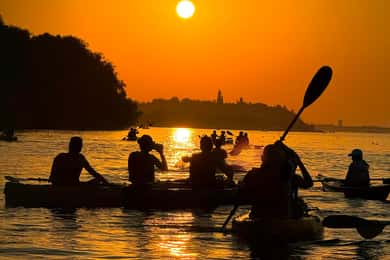 Belgrade: Sunset Kayak Tour