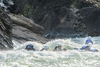 Murillo de Gállego Huesca: Hydrospeed im Fluss Gállego