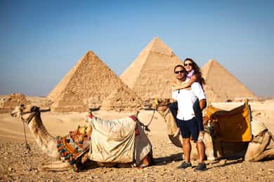 Hurghada: Dagstur til Giza-pyramidene, sfinksen, museet og den gamle souken