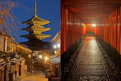 Passeggiata notturna magica di Kyoto: Gion e Fushimi Inari (opzione privata)