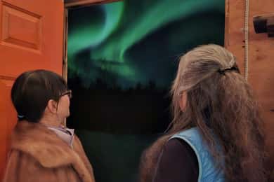 From Yellowknife: Aurora Borealis Tour with Cozy Cabin Base