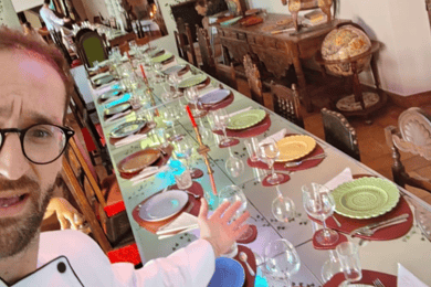 Cena Portuguesa Única en el Palacio del Siglo XVII de Sintra