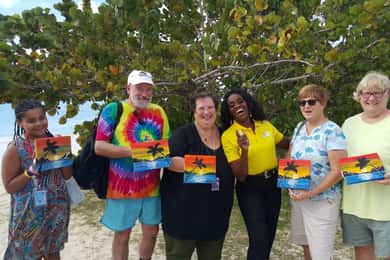 Sip & Paint with lunch on exciting Ffryes Tiki beach Bar