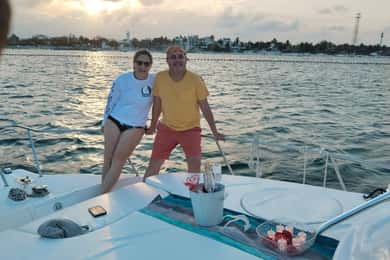 Puerto Morelos : Promenade romantique en yacht au coucher du soleil