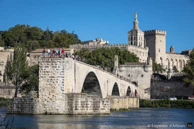 Avignon : Palais des Papes, pont et jardins Entrée