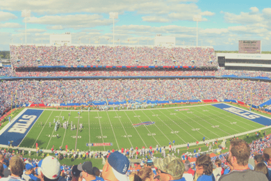 Buffalo: Buffalo Bills voetbalwedstrijd in het Highmark Stadium