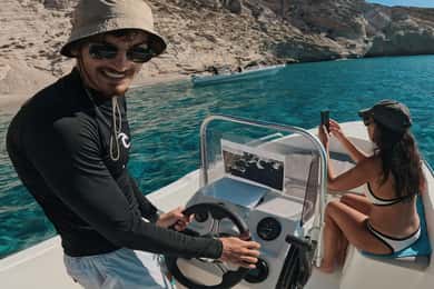 Milos: Self-Drive Boat Rental with Optional Skipper