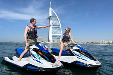 Dubai: Jetski zum Burj Arab-Atlantis mit Foto, Video und Eis