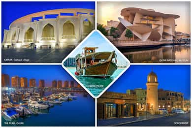 الدوحة: جولة في أبرز معالم المدينة وعشاء تقليدي على متن قارب الداو